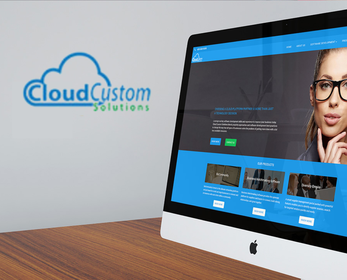 Cloud Custom Solutions Website